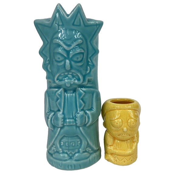 BeeLine - Lootcrate - Geeki Tikis - Rick & Morty - Tiki Mug & Mini Mug - NIB! - Picture 8 of 14